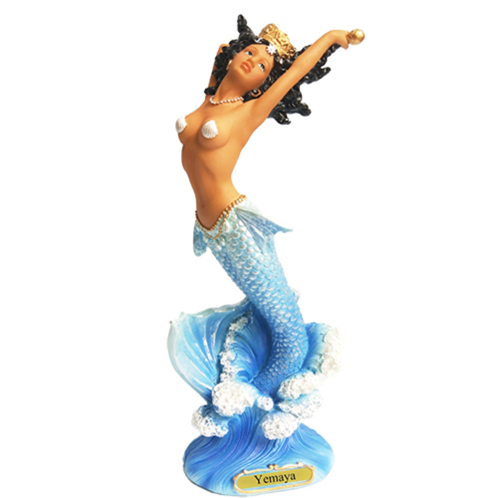 Yemaya Mermaid Statue 12"