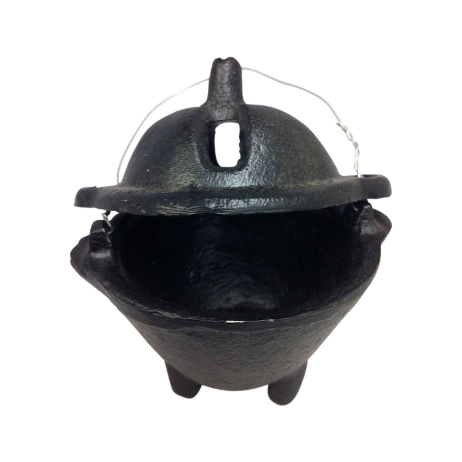Covered Black Incense Pot