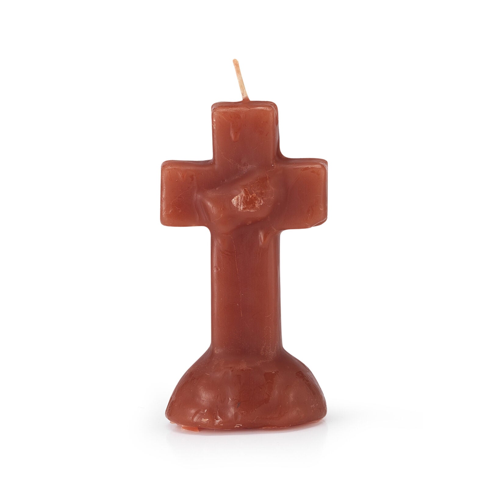 Crucifix Candle Red Check My Vibes