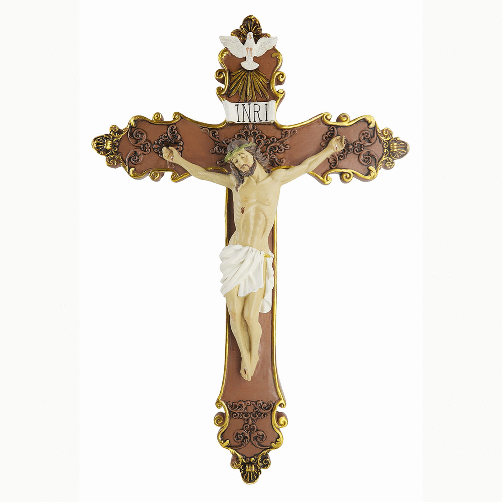 Decorative Hanging Wood Crucifix