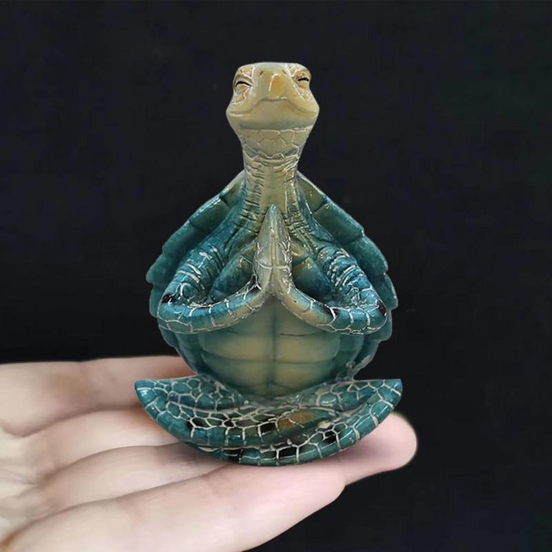 Mini Zen Yoga Sea Turtle Sculpture CasaDeVodou